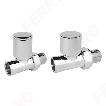 Комплект радиаторный прямой хром Ferro ZGB30CR