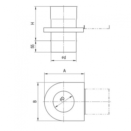 Шибер-задвижка Ferrum 0,8 мм