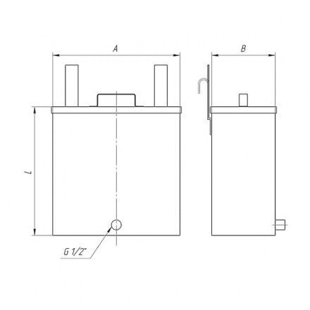 Бак Ferrum Комфорт навесной для печи 60 л