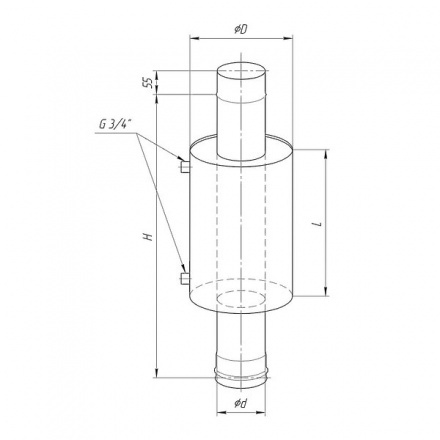 Бак Ferrum Комфорт для печи с водяным контуром 7 л