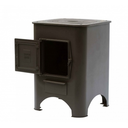 Печь под казан "Сибирь" с чугунной плитой и дверцей