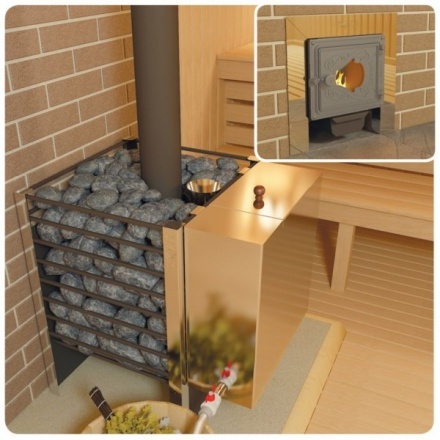 Печь для бани Добросталь Жара-люкс 30 чугунная дверка