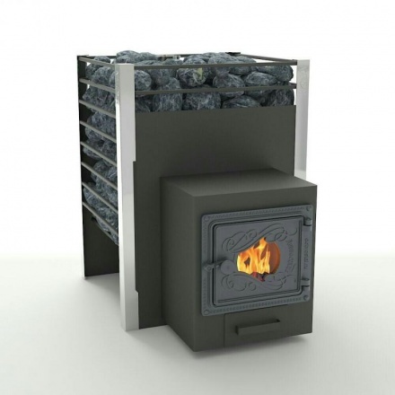 Печь для бани Добросталь Жара-люкс 20 дверка со стеклом