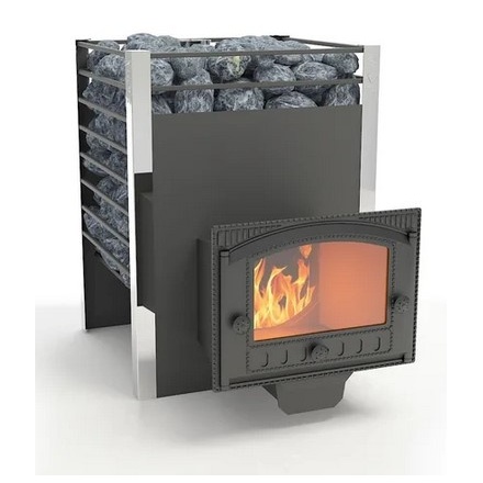 Печь для бани Добросталь Жара-люкс 20 панорамная дверка