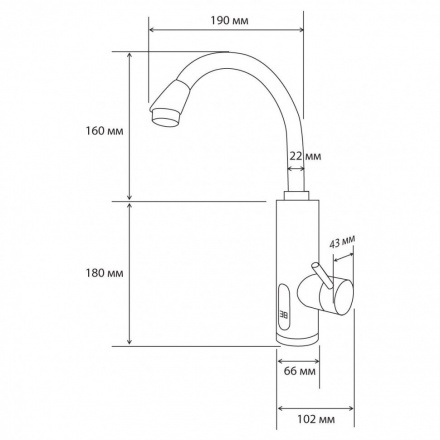 Кран-водонагреватель Atlanta ATH-7427
