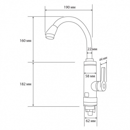 Кран-водонагреватель Atlanta ATH-7428