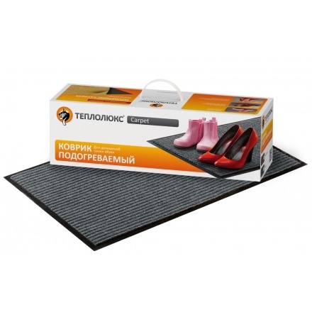 Коврик подогреваемый Теплолюкс-carpet 80х50 серый