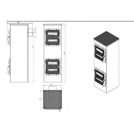Отопительная печь Nordflam Genua