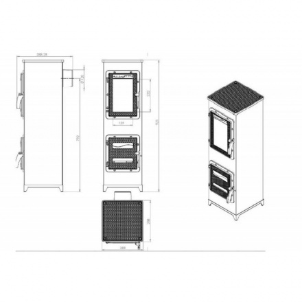 Отопительная печь Nordflam Padva