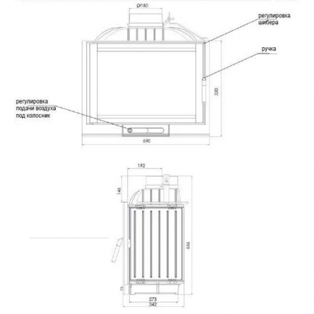 Каминная топка NORDflam Capri