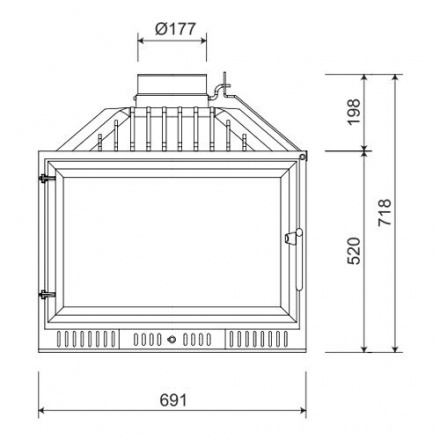 Каминная топка NORDflam Atina