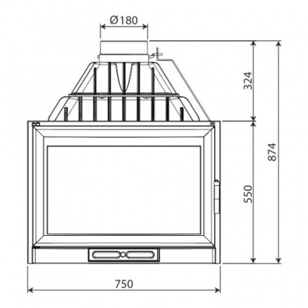 Каминная топка NORDflam Remus