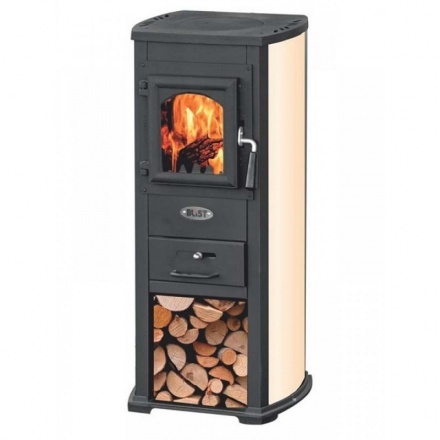 Печь-камин Blist Ekonomik Lux N чугунная дверца бежевый