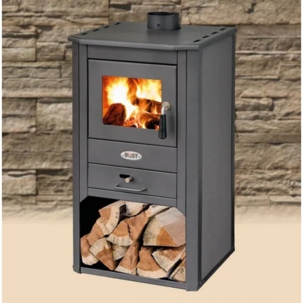 Печь-камин Blist Oganj LM стальная дверца серая
