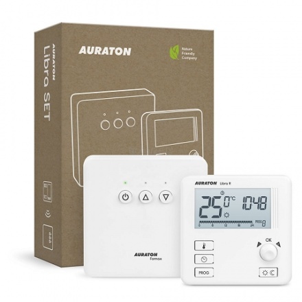 Комнатный термостат недельный беспроводной Auraton Libra Set 3021RT