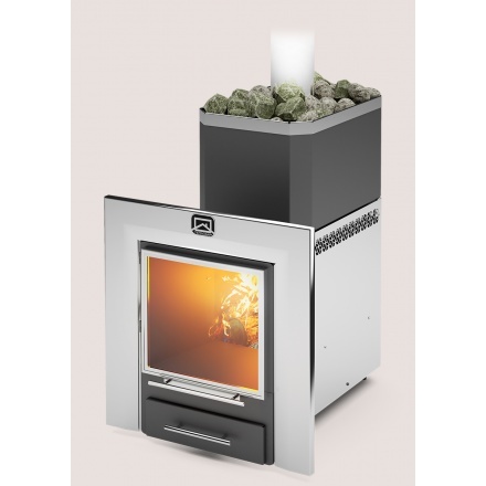 Печь для бани Теплодар Русь-12 ЛНЗП Профи Панорама (1.1) (без дверцы)