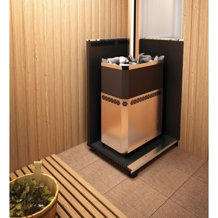 Печь для бани Теплодар Русь-12 ЛНЗП Профи Панорама (1.1) (без дверцы)