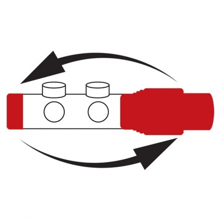 Комплект термостатический угловой GT30 белый Ferro