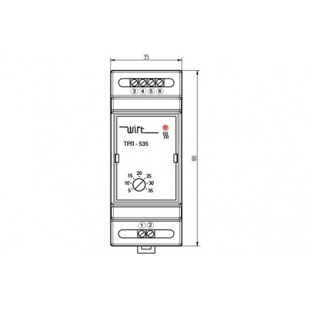 Электронный терморегулятор Wirt ТРЛ-535