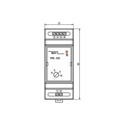 Электронный терморегулятор Wirt ТРЛ-510