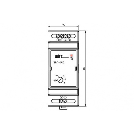 Электронный терморегулятор Wirt ТРЛ-515