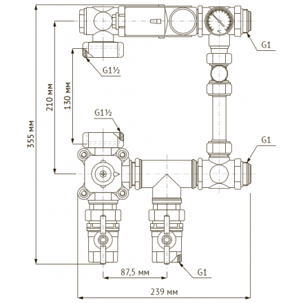 Насосно-смесительный узел UNIPUMP MIX LOOP 81