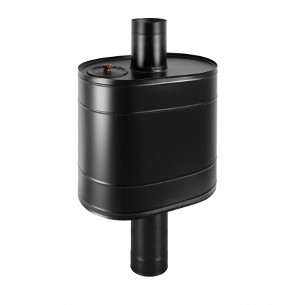 Бак Везувий BLACK на трубе 55 л (овальный)