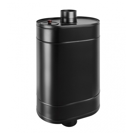 Бак Везувий BLACK на трубе 80 л (овальный)
