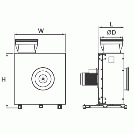 Вентилятор кухонный вытяжной Shuft EF 315D