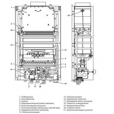 Газовая колонка Ferroli Verona 11D