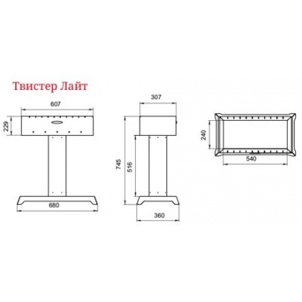 Мангал Термофор Твистер Лайт черная бронза