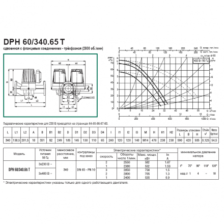 Циркуляционный насос DAB DPH 60/340.65 T