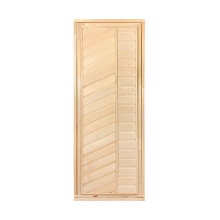 Дверь банная из дерева со стеклом 1800x700 липа класс А 