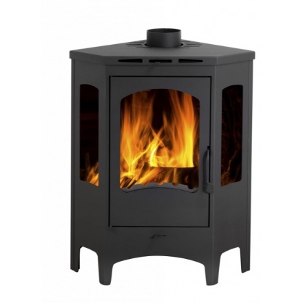 Печь-камин Бавария панорама угловая