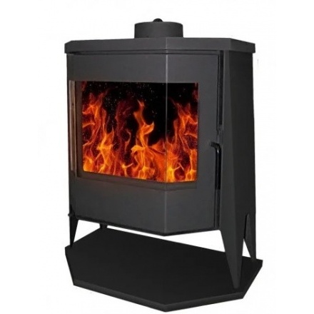 Печь-камин Бавария панорама призма с плитой