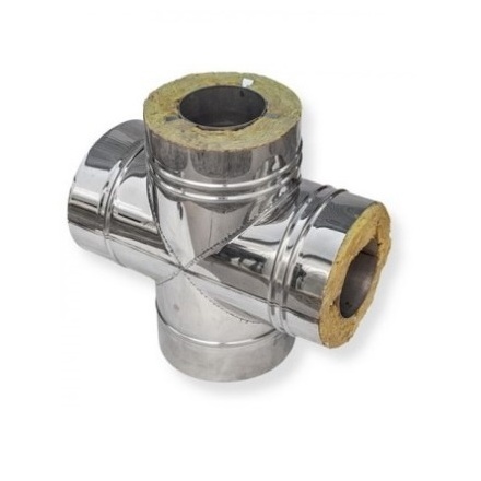 Сэндвич-Четверник 90 из нерж. ст. 430-0,8 мм, утепл. 50 мм