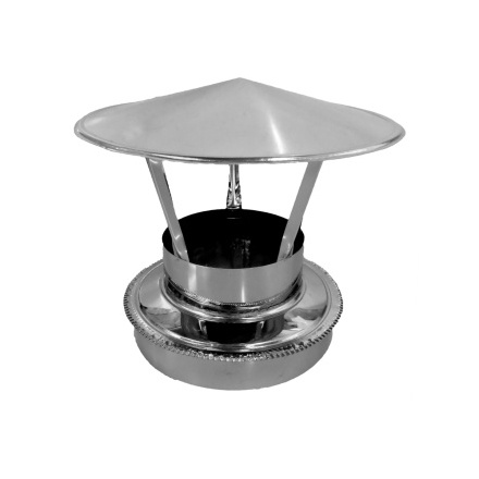 Зонт-оголовок конический из нерж. ст 430-430, 0,5 мм