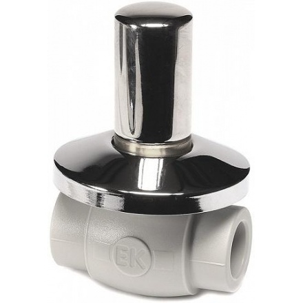 Кран шаровый LUX под штукатурку Wavin