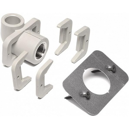 Колено настенное двойное вн Wavin