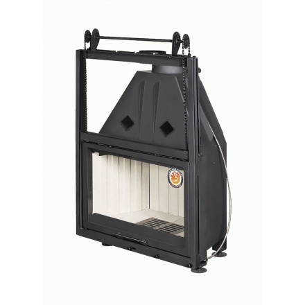 Каминная топка Экокамин Альфа 800 К с контргрузом