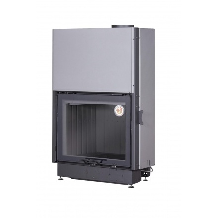 Каминная топка Экокамин Вега 800 принтинг черный шамот