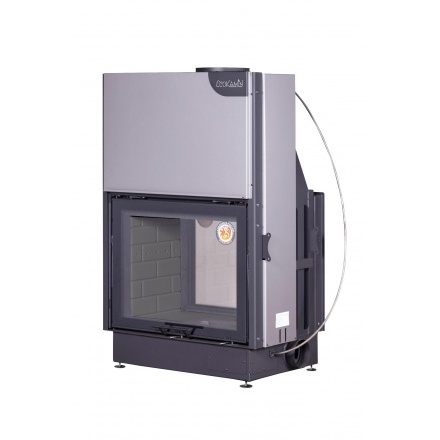 Каминная топка Экокамин Вега 800 TB туннельная черный шамот