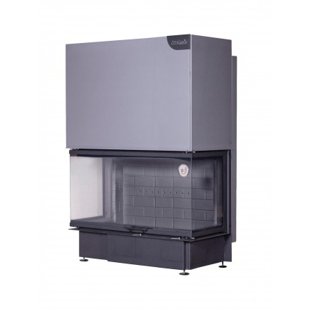 Каминная топка Экокамин Дельта 1200В принтинг черный шамот