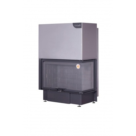 Каминная топка Экокамин Дельта 1000RB принтинг черный шамот