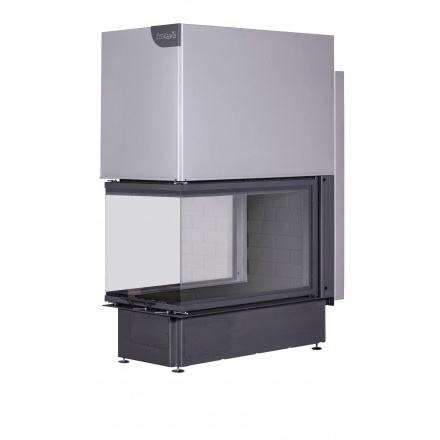 Каминная топка Экокамин Дельта 900B принтинг черный шамот