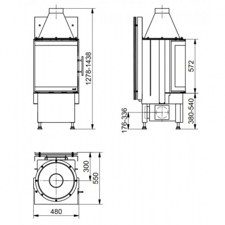 Каминная топка HARK Radiante 450/30 K ECOplus