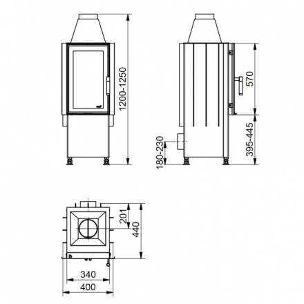 Каминная топка HARK Radiante 30/57 K ECOplus