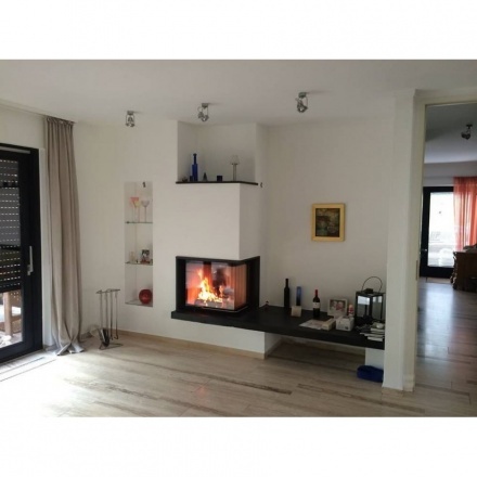 Каминная топка Austroflamm 55x55x57 S подъемный механизм