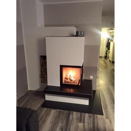 Каминная топка Austroflamm 55x55x57 S подъемный механизм