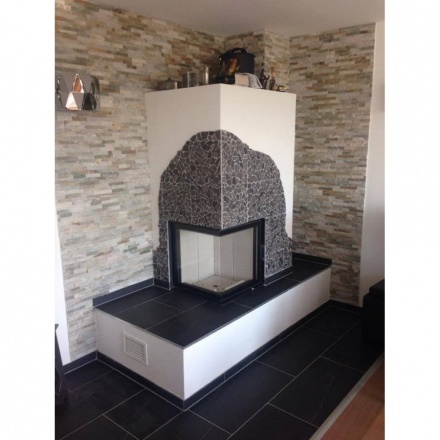 Каминная топка Austroflamm 55x55x57 S подъемный механизм